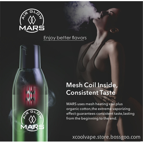 2500puffs Disposable Vape Pen with accurate airflow intake